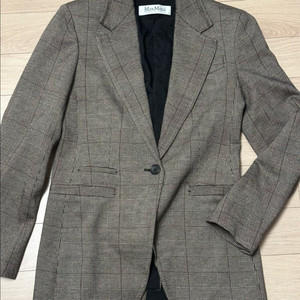 막스마라 maxmara 체크 자켓 38