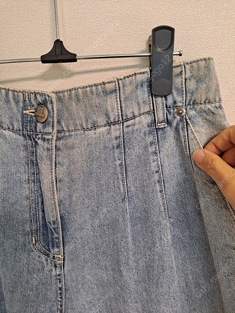 랑방 와이드 데님 팬츠 55~66 이미지