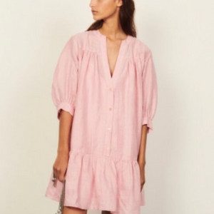 산드로 핑크 원피스 34