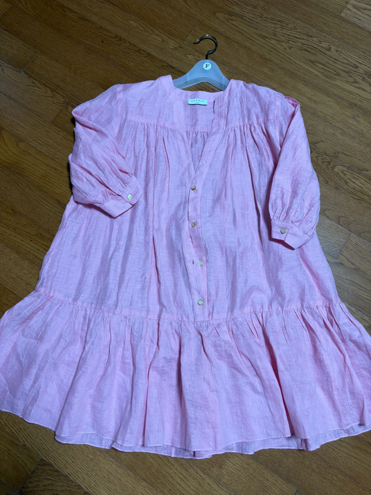 산드로 핑크 원피스 34--1