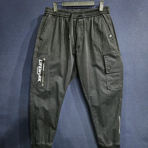 라이프워크 블랙 남성 허리 30~32 카고 조거팬츠