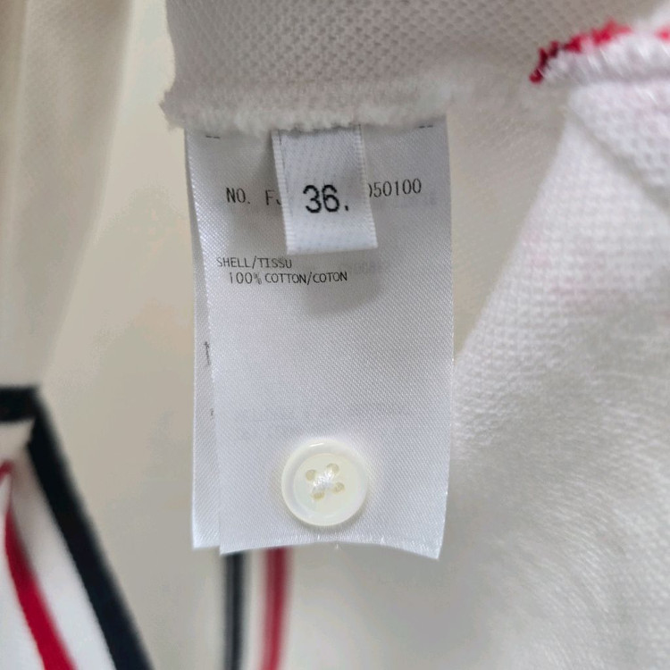 톰브라운 백삼선 여성 반팔 티셔츠 36사이즈 판매 이미지