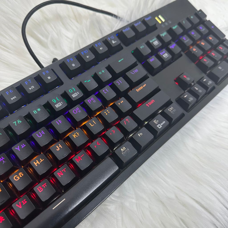 앱코 해커 K660S스페셜 광축 블랙 기계식키보드--4