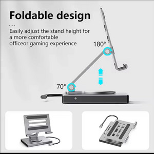 태블릿 거치대 겸 USB 허브