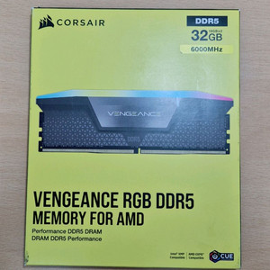 커세어 DDR5 32GB ( 16GB x2) RGB 6000MHz CL30 램