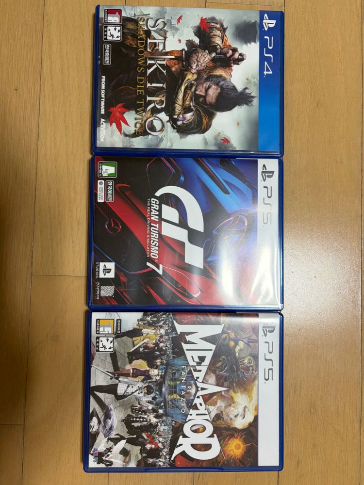 ps5 그라투리스모7, ps5 메타포 리판타지오, ps4 세키로 팝니다.--0