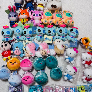 미사용 키링, 스티치 키링, 주토피아 키링, 키티 키링등