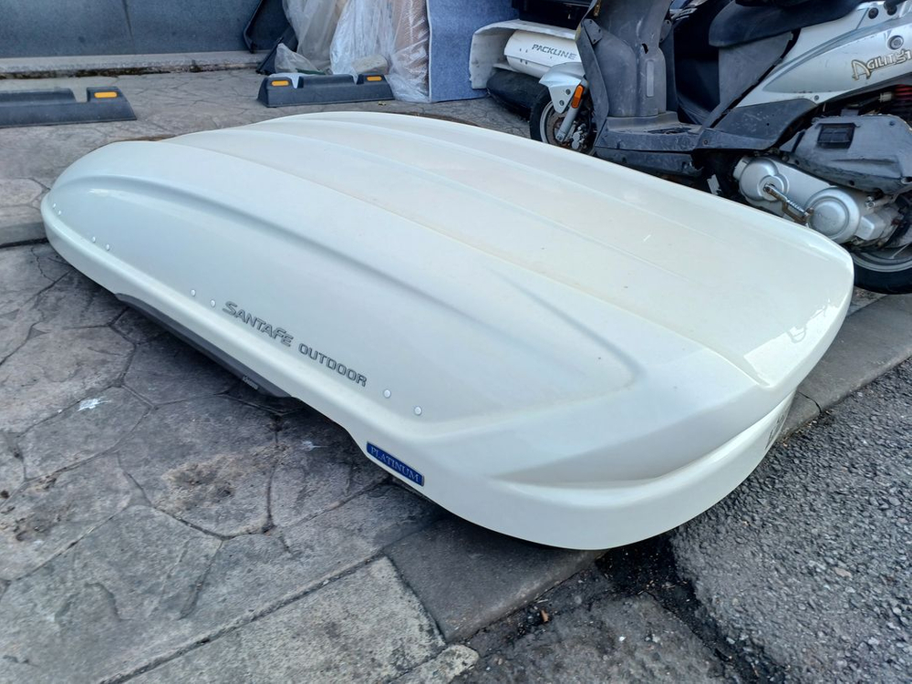 코토 일체형 루프박스 싼타페tm 화이트 변색--2