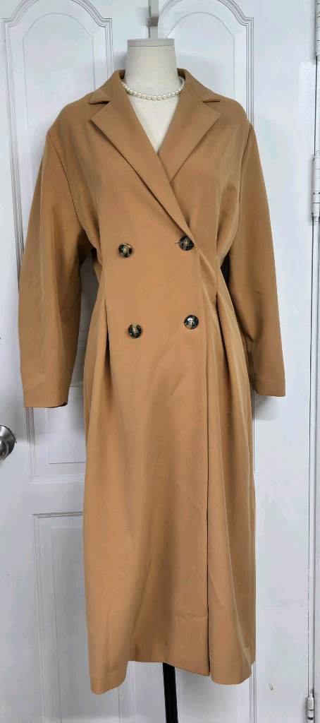 모한 카멜 더블롱코트--0