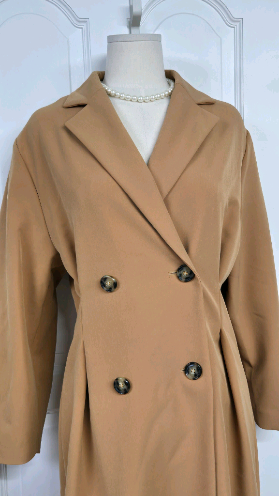 모한 카멜 더블롱코트--1