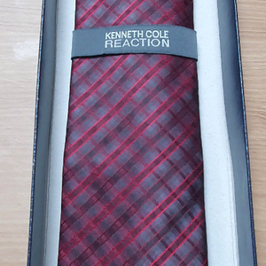 체크 패턴 넥타이 새상품