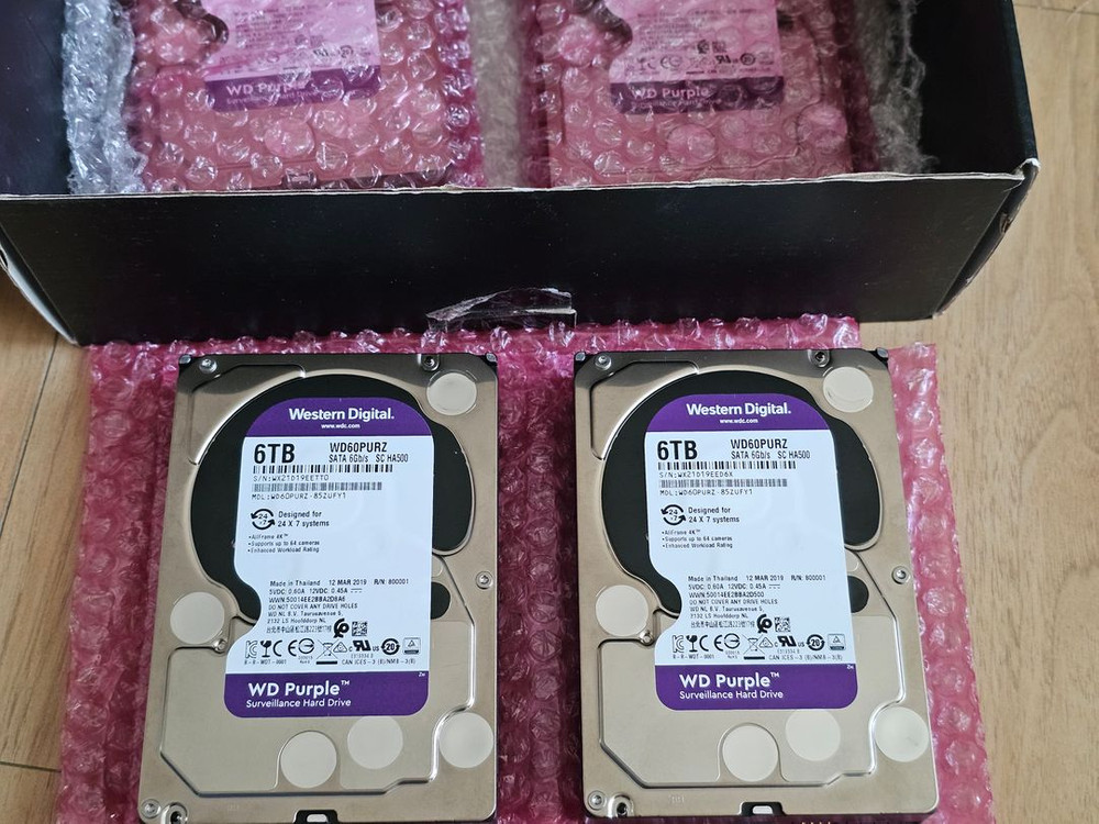 HDD WD PURPLE 6TB 이미지