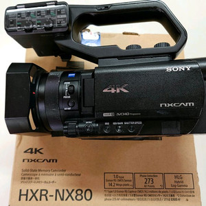 소니 4K캠코더 HXR-NX80 박스풀셋 프로캠코더 AX700상위버전