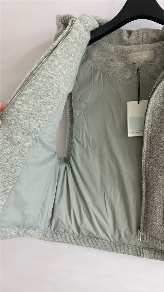 보브 부클레 후드 다운배스트 새상품--3