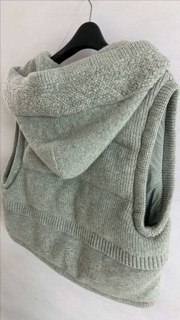 보브 부클레 후드 다운배스트 새상품--6