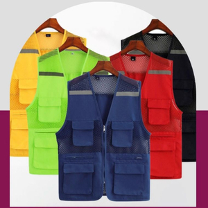 여름 망사 조끼 낚시 등산 작업 메쉬 조끼