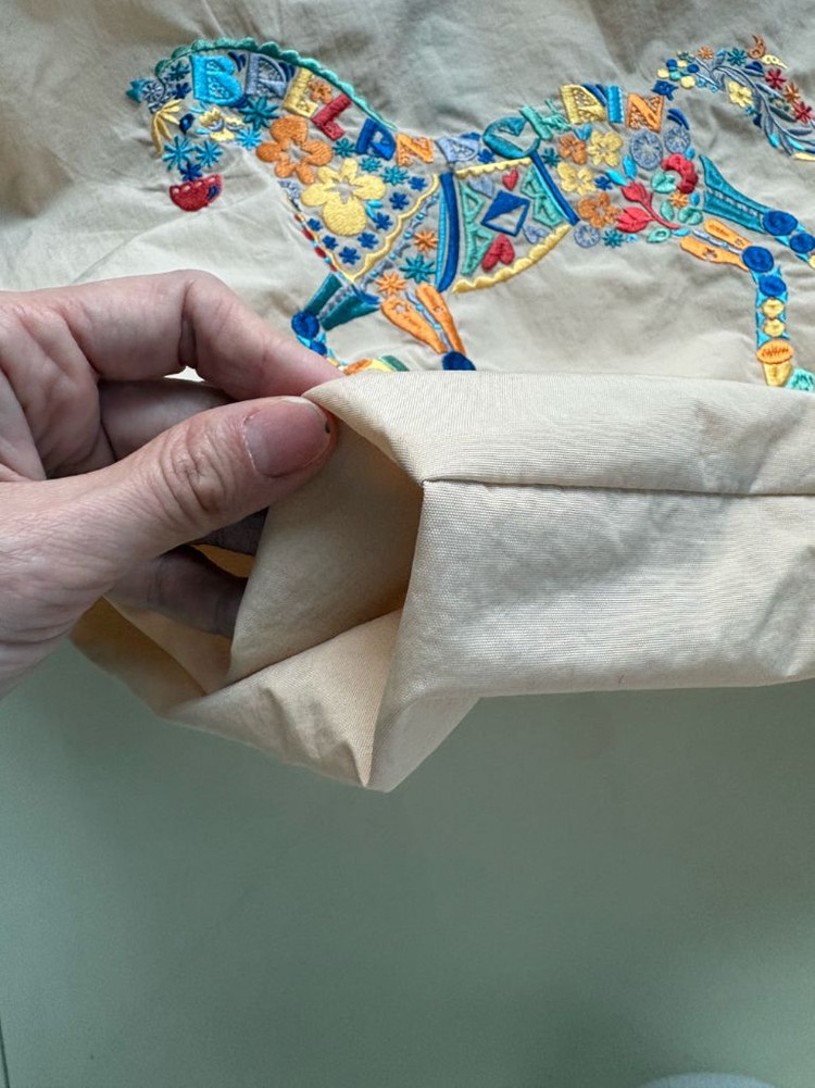 정품 볼앤체인 일본자수 에코백 M--3