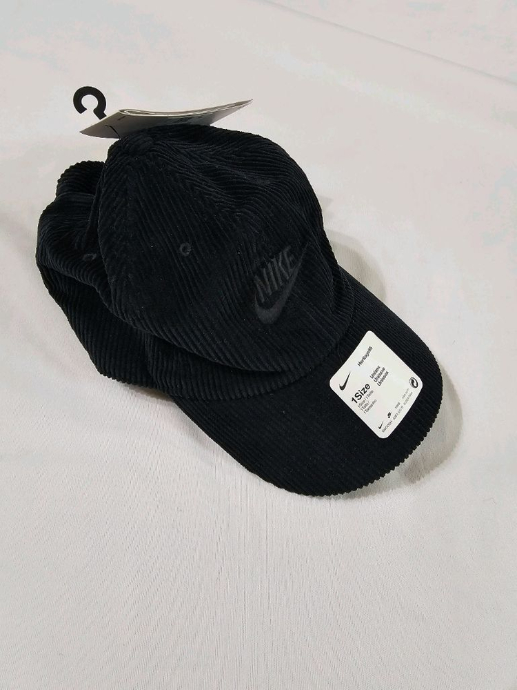 새상품) 나이키 헤리티지 86 코듀로이 베이스볼 볼캡 캡 블랙 모자--1