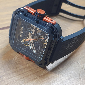 CIGA DESIGN X 시가디자인 X 블랙 스퀘어 스켈레톤 시계