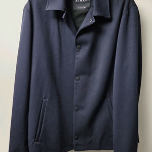 ZARA자라 비스코스 네이비 블루종자켓 L판매 (봄,가을 간절기)