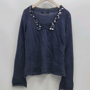 SYSTEM 한섬 시스템 스팽글 울 니트 / 여 F (90)