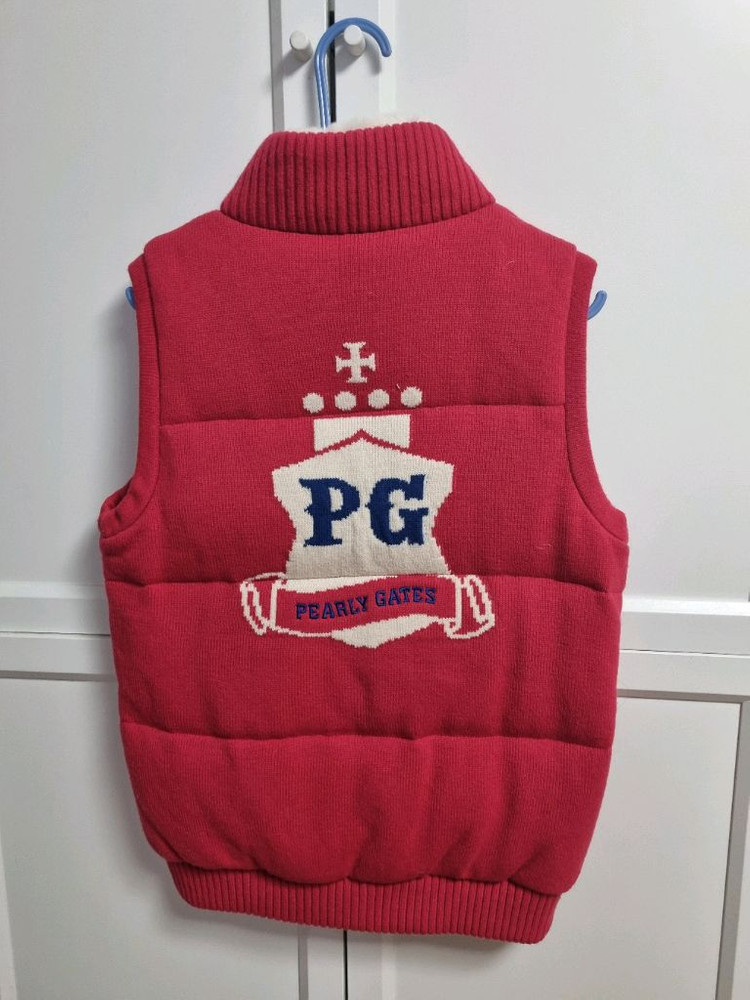 파리게이츠 여성 골프 패딩 베스트 조끼 1사이즈 모 구스다운--1