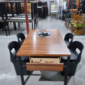 136번 부탄가스 로스타테이블 식당 부탄렌지 식탁 고기집 부르스타 가스렌지 버너 1구렌지 중고 테이블