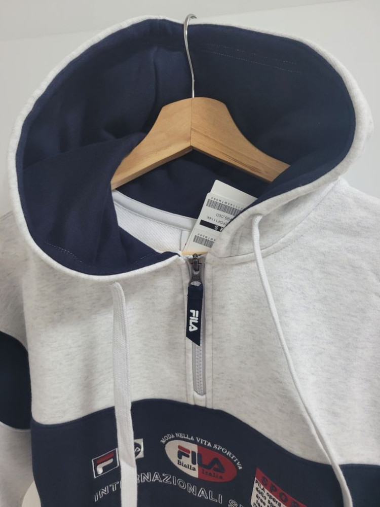 새상품)휠라FILA 공용 반집업 면후드티 아노락 후디 이미지