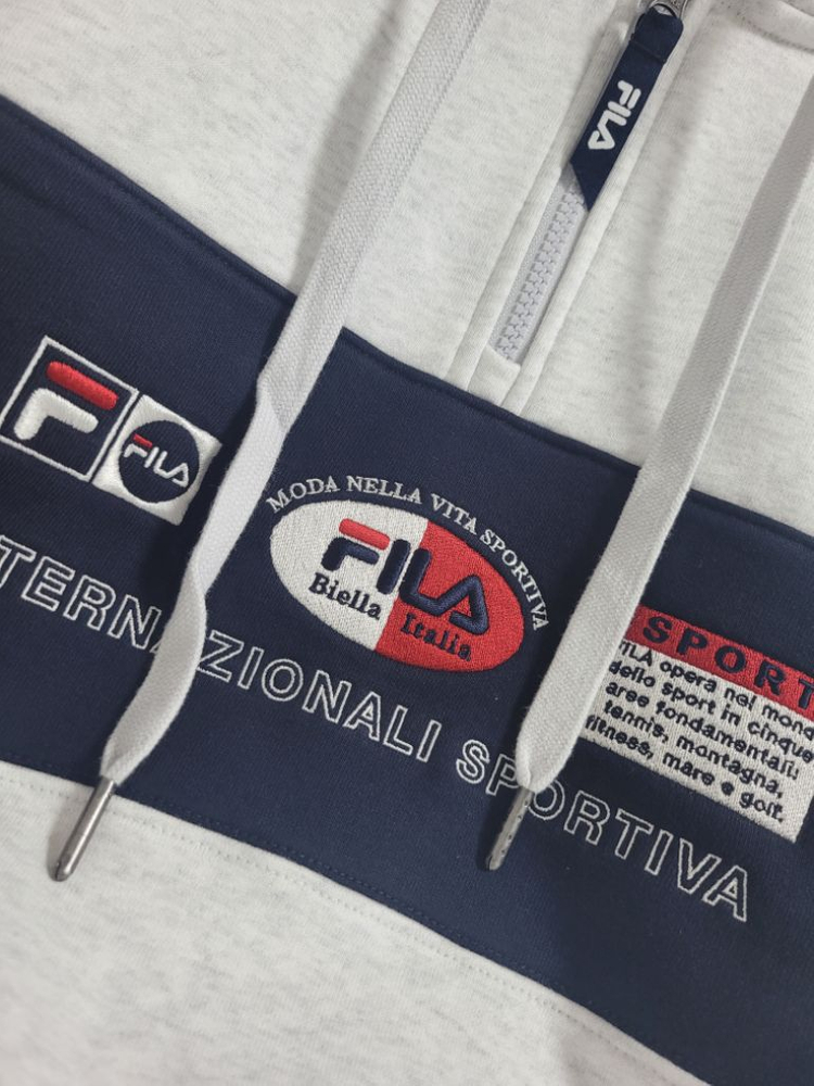 새상품)휠라FILA 공용 반집업 면후드티 아노락 후디 이미지