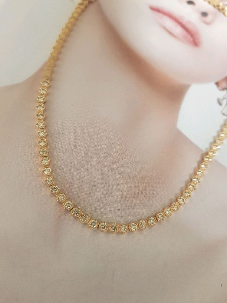 18k 트렌디 다이아 목걸이 이미지