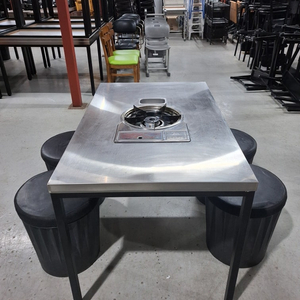 147번 식당 부탄가스 로스터테이블 부탄렌지 가스 로스타 식탁 업소용 불판 가스렌지 버너 중고 부르스타