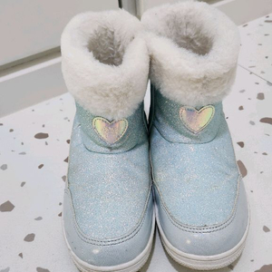 베네통 키즈 여아 글리터 털 부츠 220