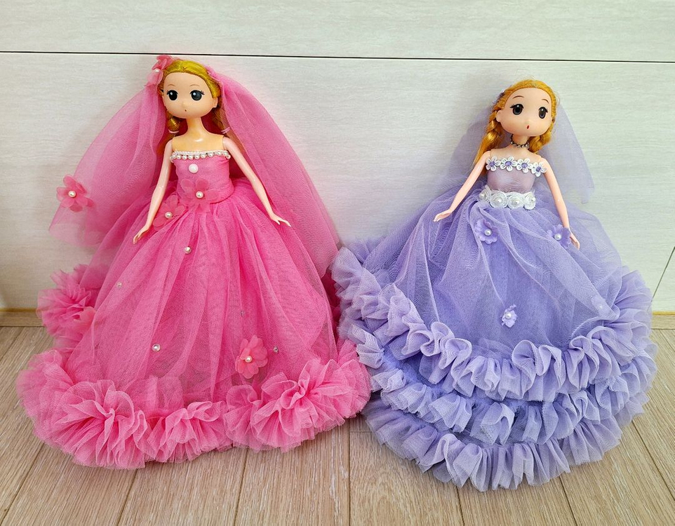 30cm 드레스 인형 2개 일괄 이미지