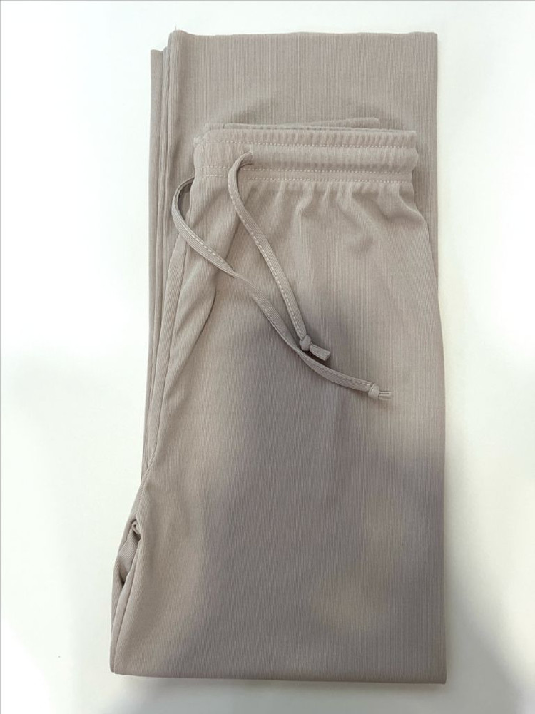 골지 허리 밴딩 팬츠 바지 #베이지(새상품) 이미지