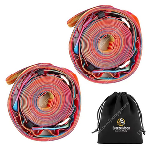 브리즈문 고강도 타프 사이드 웨빙 스트랩 2개+폴대 캡 2개 이미지