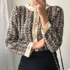 에이블리 트위드 진주 자켓 가디건