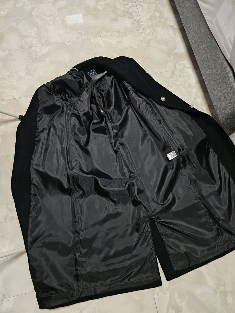 새상품) 살롱드욘 롱코트 블랙 울 100 (빈티지 엔틱룩)--6