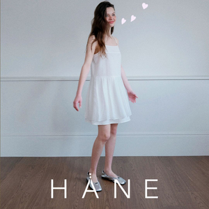 하네(HANE) 플리츠 시어서커 레이어드 원피스 55-66 새상품 이미지