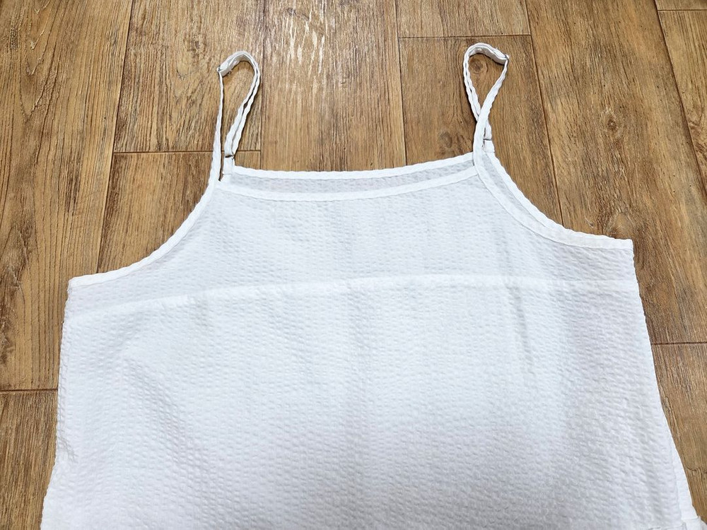 하네(HANE) 플리츠 시어서커 레이어드 원피스 55-66 새상품 이미지