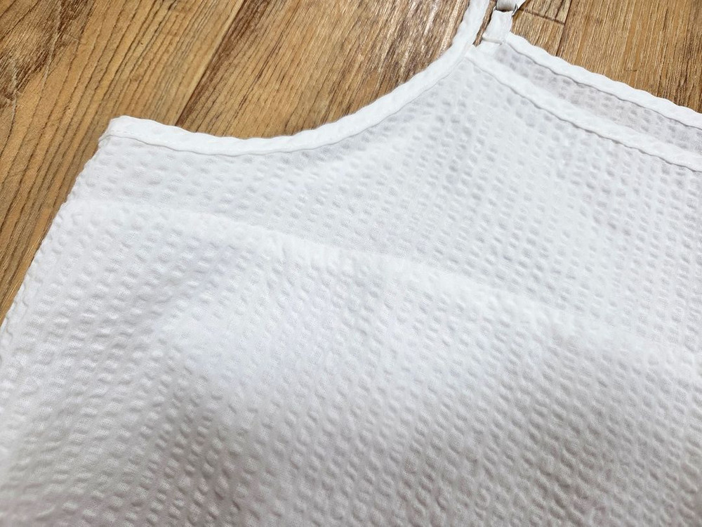 하네(HANE) 플리츠 시어서커 레이어드 원피스 55-66 새상품 이미지