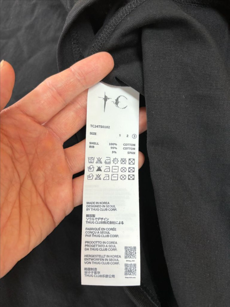 떠그클럽 티셔츠 블랙--2