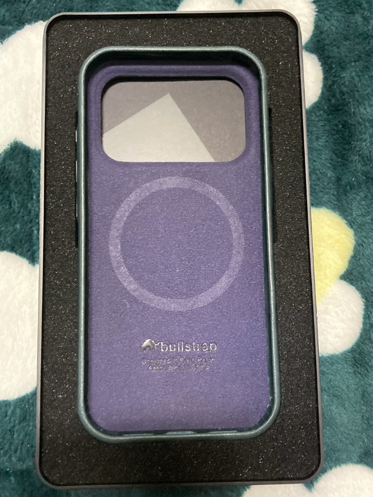 아이폰17프로 불스트랩 천연 버팔로 가죽케이스--3