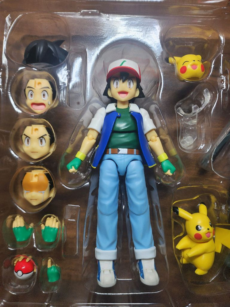 SHF 사토시&로켓단 세트 팝니다. 1/12액션피규어--2