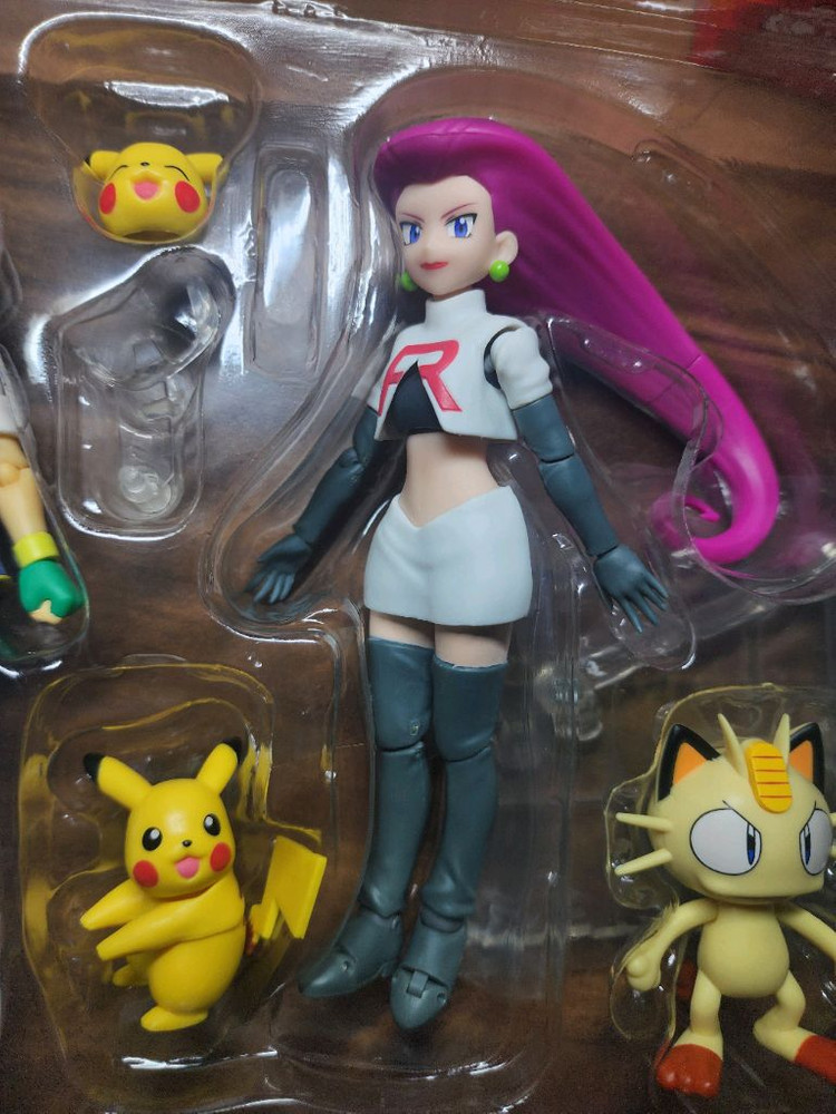 SHF 사토시&로켓단 세트 팝니다. 1/12액션피규어--3