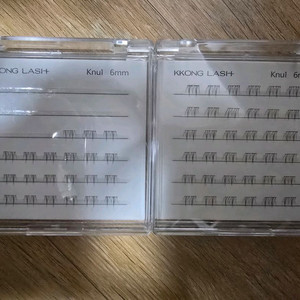 (속눈썹3통) 6mm 꽁래쉬 노글루 언더속눈썹 knu1/mj45 c컬 10-12mm 노글루속눈썹
