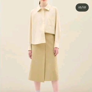 sjsj 엠브로이더리 버튼 업 셔츠