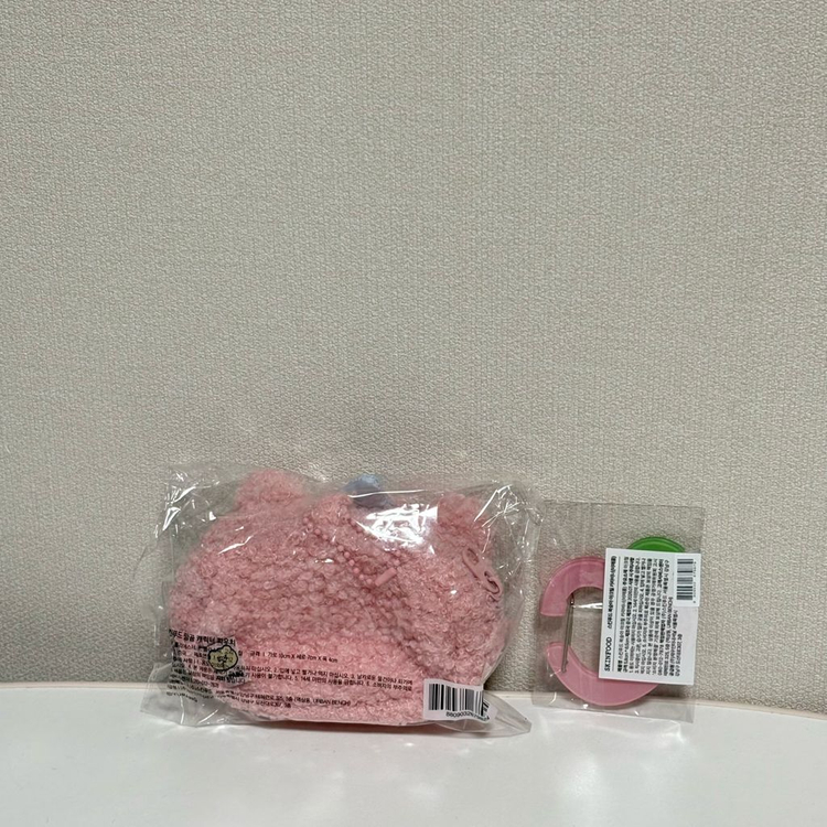 망곰이 스킨푸드 파우치 + 카라비너--1