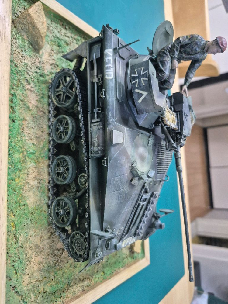 *각종교신가능*밀리터리프라모델(대형1/16RC카탱크호환)독일연방*비젤 Mk2.0정밀도색*비네트작~바람에언덕에서--0