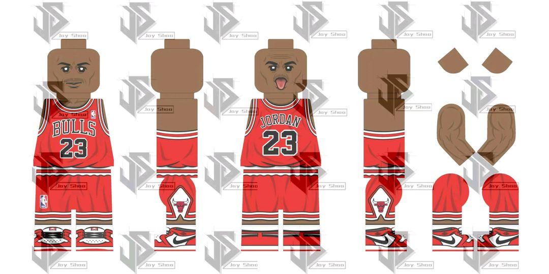 레고 커스텀 JS브릭 농구 마이클 조던--2