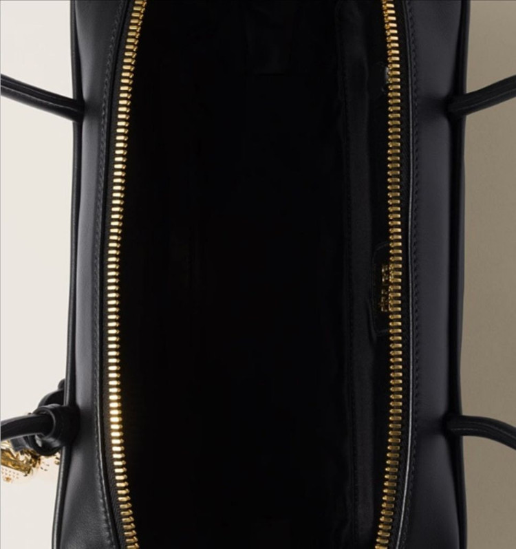 미우미우보백가죽 로고 숄더백--5